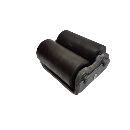 Odbój metalowo-gumowy ROLL STOP  150x105 dwie rolki gumowe 110 mm x fi 60mm